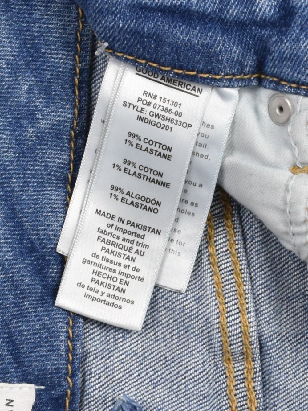 Good American Good Waist Step Hem Jeans - 4 / 27 - Picture 8 of 8